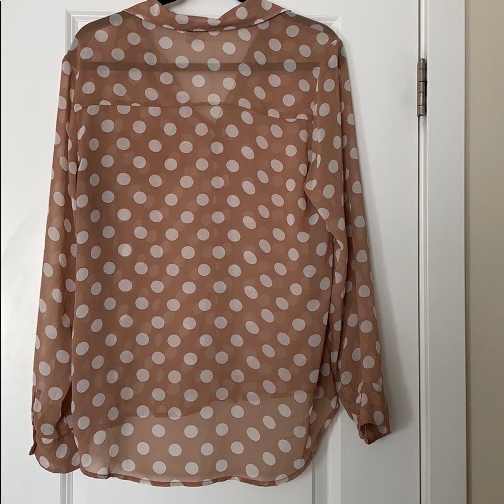 Button Up Sheer Top - Picture 5 of 5
